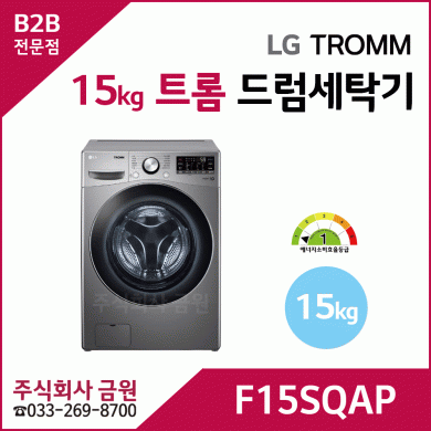 LG 15kg 트롬 드럼세탁기 F15SQAP