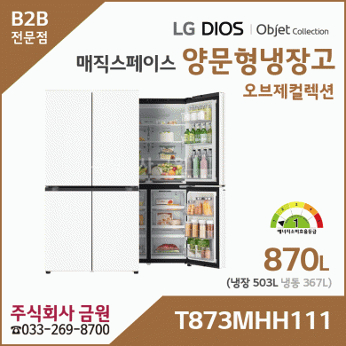 LG 디오스 오브제컬렉션 매직스페이스 냉장고 T873MHH111