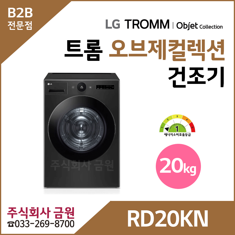 LG 트롬 20kg 전기식 건조기 RD20KN