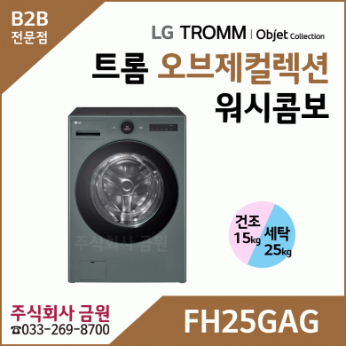 LG 트롬 오브제컬렉션 콤비타워 FFH25GAG
