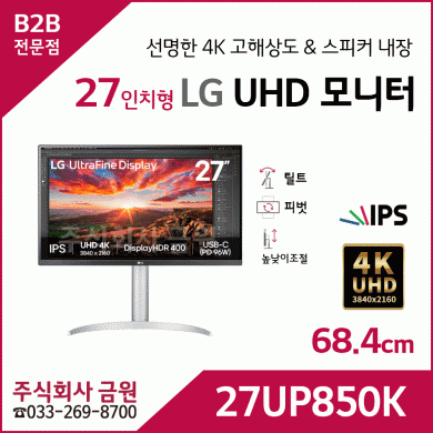 LG 울트라HD 모니터 27UP850K
