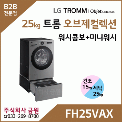 LG 트롬 오브제컬렉션 워시콤보 + 미니워시 FH25VAX