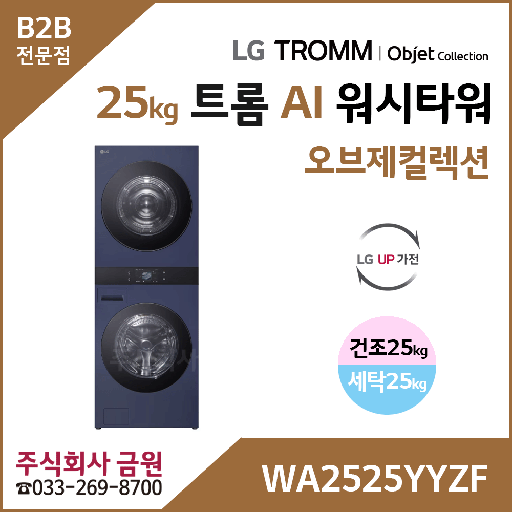 LG 트롬 AI 오브제컬렉션 워시타워 WA2525YYZF