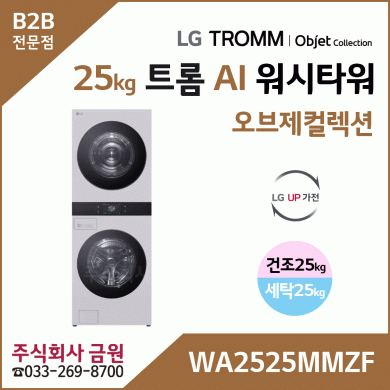 LG 트롬 AI 오브제컬렉션 워시타워 WA2525MMZF