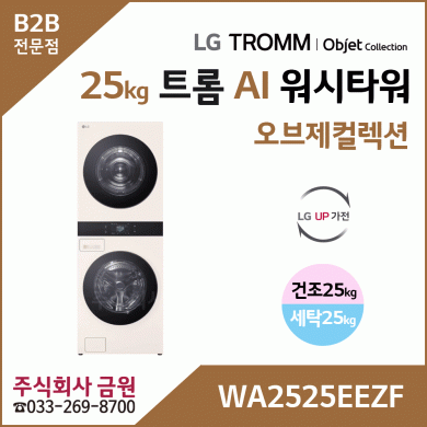 LG 트롬 AI 오브제컬렉션 워시타워 WA2525EEZF