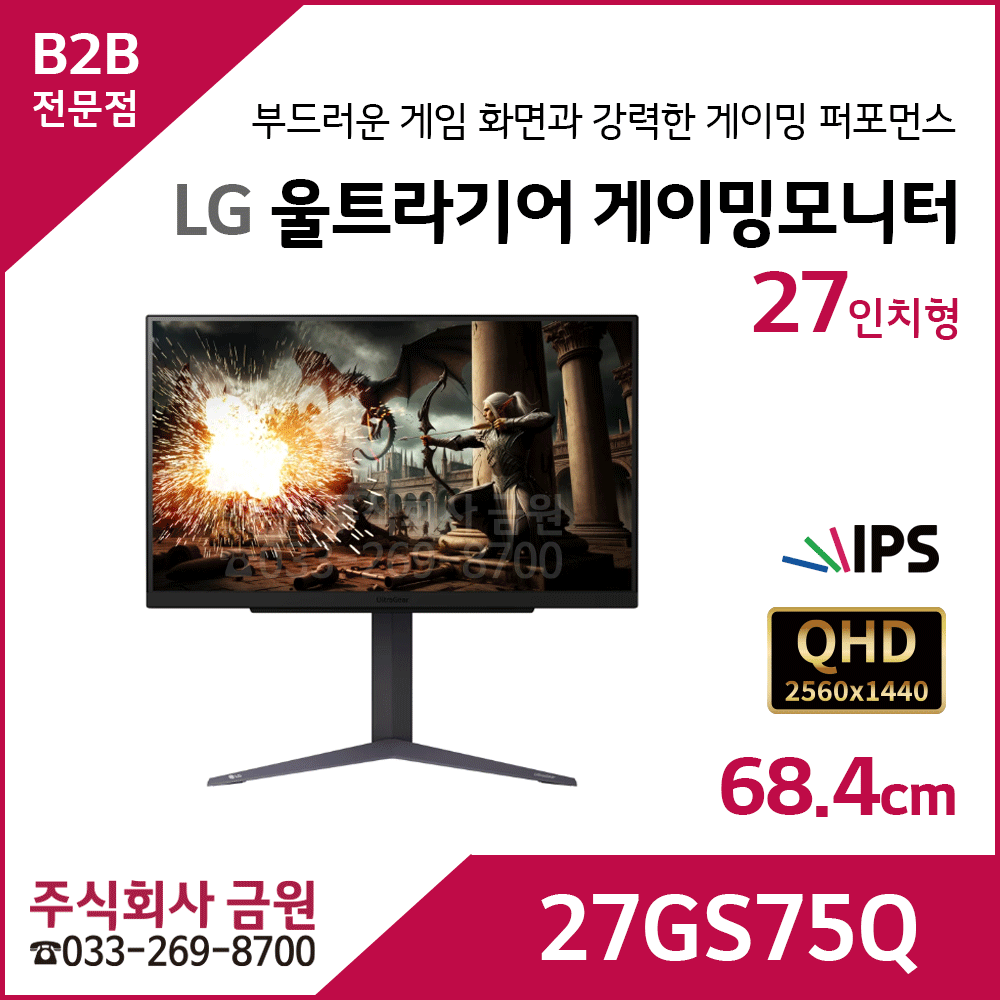 LG 울트라기어 게이밍모니터 27GS75Q